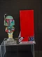 FUNKO WACKY WOBBLER STAR WARS BOBA FETT CHROME BASE BOBBLE HEAD LOOSE