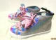 Nickelodeon Jojo Siwa Rainbow Bow Hi Top Shoes Girls Size 4 IRIDISCENT NEW 