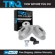 TRQ Rear Ceramic Brake Pad & Coated Rotor Kit