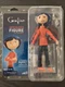 NECA Laika Coraline 7" Articulated Poseable Puppet Figure In Striped Shirt/Jeans