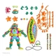 Sewer Surfer Mike Ninja Turtles Michelangelo Wave 6 18cm Super7