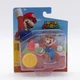 Super Mario Brothers 2.5" Figure Mario w Coin Jakks Pacific Collectible