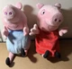 Lot of 2 Peppa Pig & George Hug N' Oink Talking Plush Toys 13&rdquo; 2003 Clean EUC