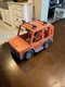 BLUEY Heeler Orange Jeep Family Vehicle Plastic Toy Car W/ Roof Rack  Moose Toys