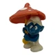 1979 Schleich Peyo Smurf Mushroom Umbrella Rare VTG Hong Kong 20118