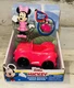 Disney Junior Minnie's Daily Driver Poseable Minnie Mouse with Pink Car NEW
