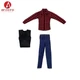 VTOYS 1/12 Plaid Shirt Vest Jeans Clothes 3PC Model Fit 6''Male VB002 VB003 Body