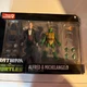 DC Collectibles Batman vs TMNT: Alfred & Michelangelo 2-Pack Gamestop BOX DAMAGE