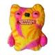Fuggler "Old Tooth" orange & pink tie dye yellow fur -Zuru Monster Plush #45