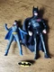 Vintage BATMAN & BATGIRL Action Figure, Pin Lot Kenner Dark Knight Collection 