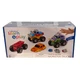 Lakeshore Snap & Design Monster Trucks Toy Mix And Match Pull Back Action