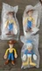 LOT Vintage Kellogg's Disney Donald Duck Woody 4" Bendy Rubber Bendable Figure