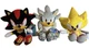 Jakks Pacific Sonic 35th Anniversary 9&rdquo; Plush Silver/Shadow/Super Sonic Bnwt