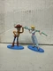 Disney Pixar Toy Story 4 Woody 2.5" Mini Mattel Figure + Bo Peep Lot Of 2