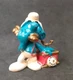 Schleich 20062 Peyo Smurf Smurf "Smuff with Phone - Green Smoke" Occasion!