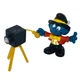 Photographer Smurf PVC Figure Camera '81 Peyo Schleich 2" 40217 Vtg Supersmurf