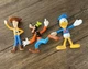 Disney World lot of 3 bendy PVC Figures WOODY GOOFY DONALD DUCK 4"