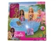 Barbie Swimming Pool with Slide, Beach Towel, 2 Refreshment Cups