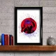 Marvel SpiderMan Fan Art Printed Picture Black Red Blue