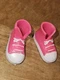 NICKELODEON JOJO SIWA DOLL SHOES HOLD THE DRAMA PINK & WHITE SNEAKERS ((A)