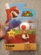 NEW MINT Jakks Pacific 40826 World Nintendo Super Mario 4" TOAD WITH SUPER STAR