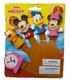 Disney Junior Mickey Bath Time Finger Puppets Educational Kid Child Toy Ages 3+