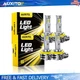 4X AUXITO H11 H8 LED Headlight Bulbs Plug&Play High/Low Beam 6500K White 48000LM