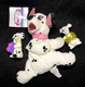 Vintage Lot of 101 Dalmatians Disney Beanie Jewel w tags & 2 McDonalds 1996 Toys