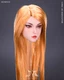 1/6 Female Head Carved YMTOYS Golden Hair Mei Er Model Fit 12in Suntan Figures