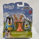 Bluey and Bandit Dad Play Time Action Figure Set 2023 Rare Toy Moose BBC TV Show