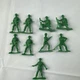 Disney Pixar Toy Story Lot Of 9 Thinkway Green Army Men Soldiers
