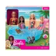 Barbie Doll and Pool Playset with Slide and Accessories, Blonde New