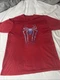 Spiderman Fan Gear Marvel Comics Apparel Red Shirt Blue Spider Logo Mens Large