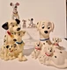 Disney 101 Dalmatians Figure Lot of 5 - 2 Banks 2 PVC Figures and Bendy Pongo