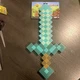 New Disguise Minecraft 20" Diamond Sword Hard Plastic Toy Accessory