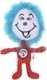 Dr. Seuss the Cat in the Hat Thing 2 Big Head Plush Dog Toy, 9 Inch