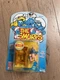 The Smurfs Baby Smurf w/High Chair Figure Infant Pink 1996 Irwin Toy Island NIB