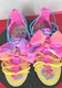 Nickelodeon Jojo Siwa Bow Rainbow Gladiator Sandals Big Kids shoes size 4