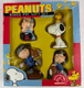 Applause Peanuts Boxed PVC Gift Set 3.5&rdquo; Snoopy Charlie Brown Linus Lucy
