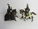 Schleich Lot of 2 Jousting Knights on Horses 70032 World of Knights Fantasy