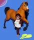 DreamWorks SPIRIT RIDING FREE Toy SET with LUCKY DOLL and UNTAMED SPIRIT HORSE