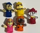 Nickelodeon Paw Patrol Finger Puppets Set of 5 Kids Bath Toys Educational 