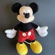 Disney Mickey Mouse 11 inch Stuffed Half Plush /Beanie Sewn On Buttons