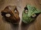 Jurassic World Tyrannosaurus Rex Masks w/ Articulating Jaw  Lot Of 2