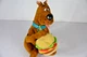 Vintage 1999 Scooby Doo Plush Stuffed Animal 12'' Applause w/Cheeseburger