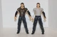 WWE Matt & Jeff Hardy Wrestling Figures R3 Tech Mat Fighters 2002 Jakks Pacific 