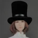 1/6 Scale Black Top Hat Model For 12"Action Figure Body Doll Accessories