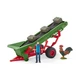 Schleich Farm World Hay Conveyor and Farmer Figure 42377 From Japan