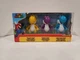 Nintendo Super Mario Yellow, Purple & Light Blue Yoshi Action Figures, 3 Pack