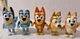 Moose & Ludo Toys Bluey Lot Mixed Figures 5 Family Figures (No Duplicates)